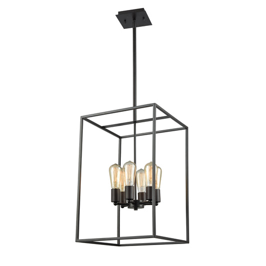 THOMAS CN15861 Williamsport 14'' Wide 6-Light Chandelier - Oil Rubbed Bronze