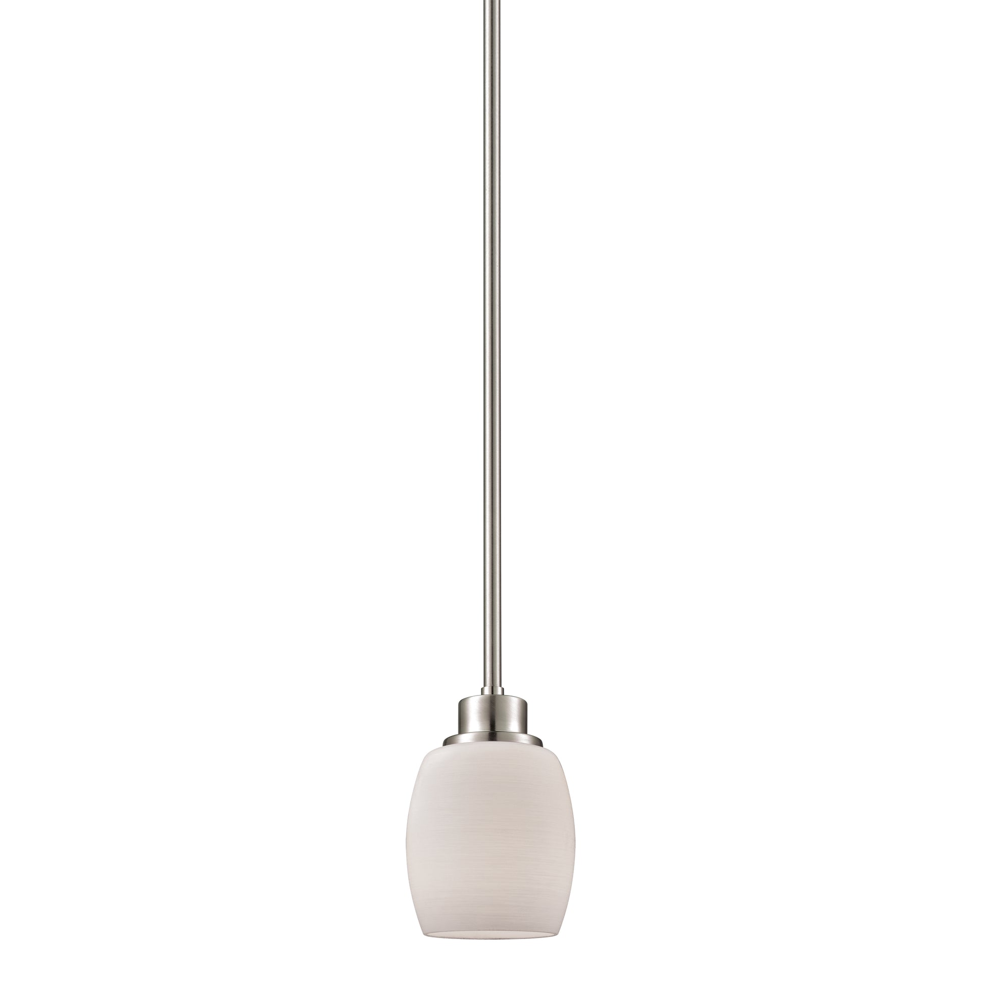 THOMAS CN170152 Casual Mission 5'' Wide 1-Light Mini Pendant - Brushed Nickel