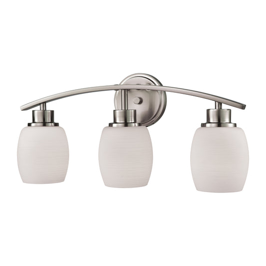 THOMAS CN170312 Casual Mission 20'' Wide 3-Light Vanity Light - Brushed Nickel