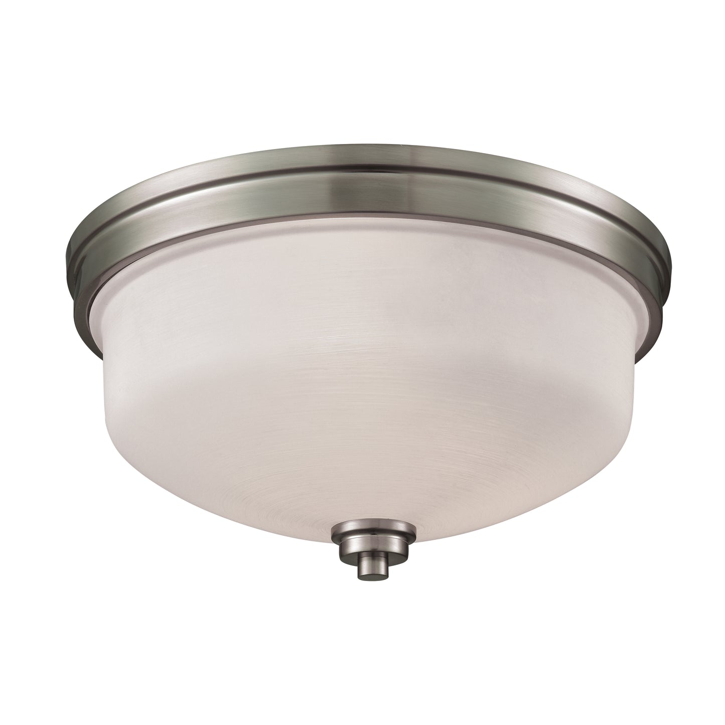 THOMAS CN170332 Casual Mission 13'' Wide 3-Light Flush Mount - Brushed Nickel