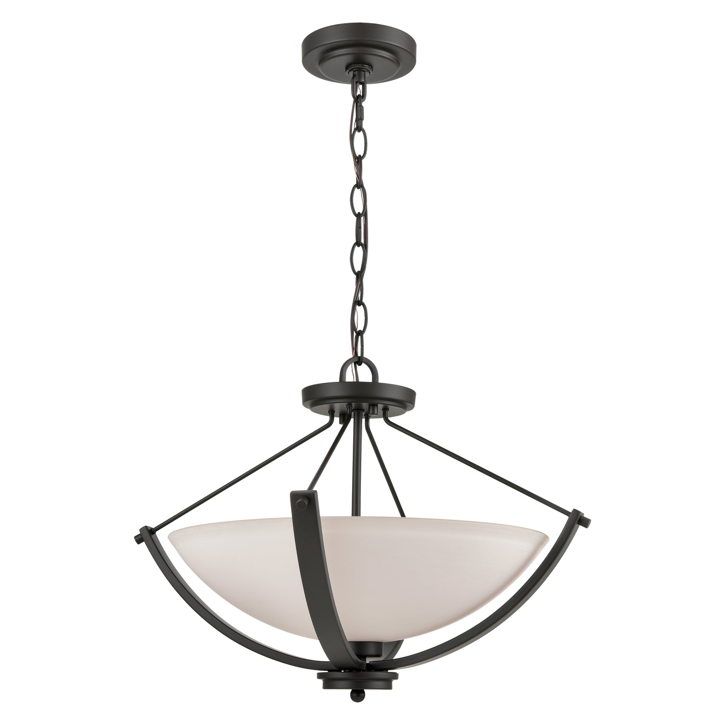 THOMAS CN170381 Casual Mission 20'' Wide 3-Light Semi Flush Mount - Oil Rubbed Bronze