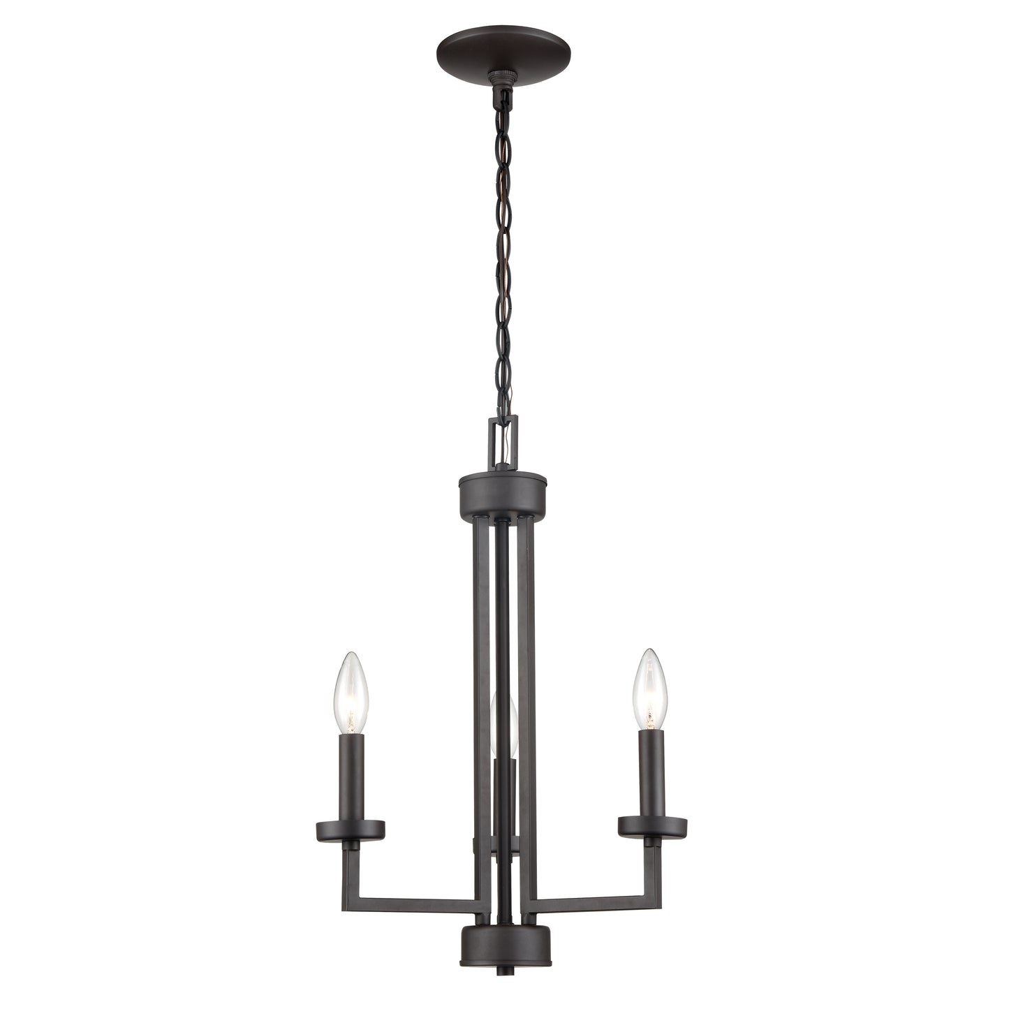 THOMAS CN240321 West End 15'' Wide 3-Light Chandelier - Oil Rubbed Bronze