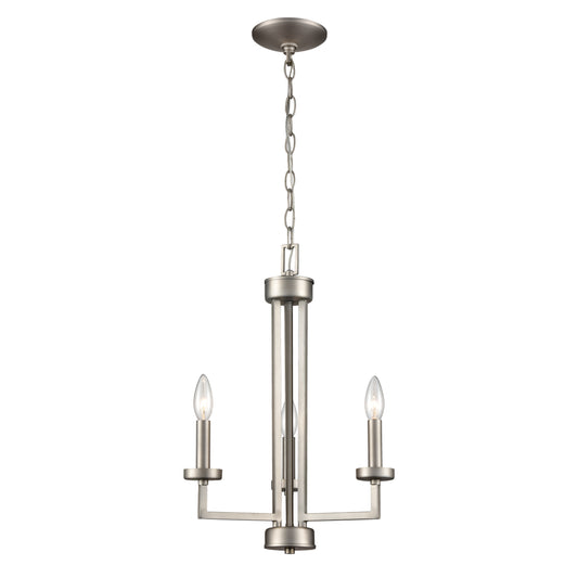 THOMAS CN240322 West End 15'' Wide 3-Light Chandelier - Brushed Nickel