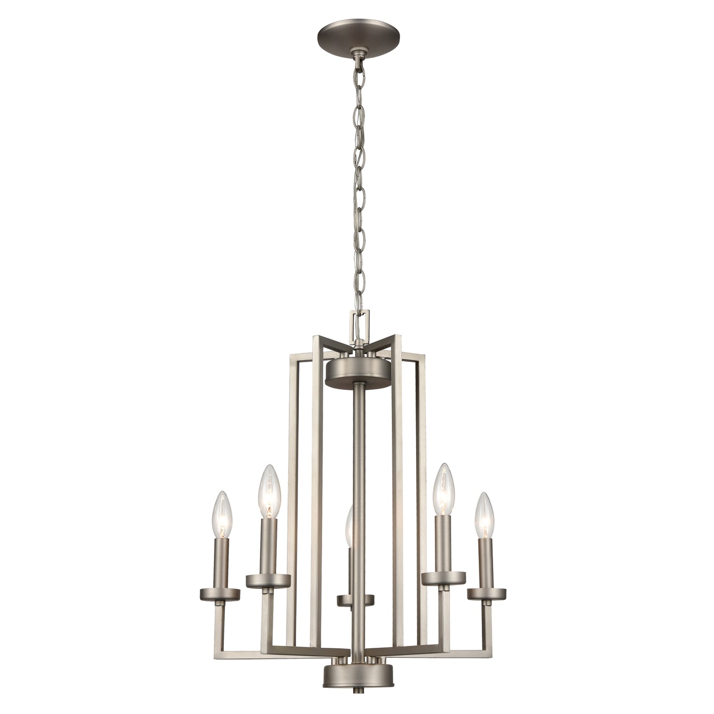 THOMAS CN240522 West End 20'' Wide 6-Light Chandelier - Brushed Nickel