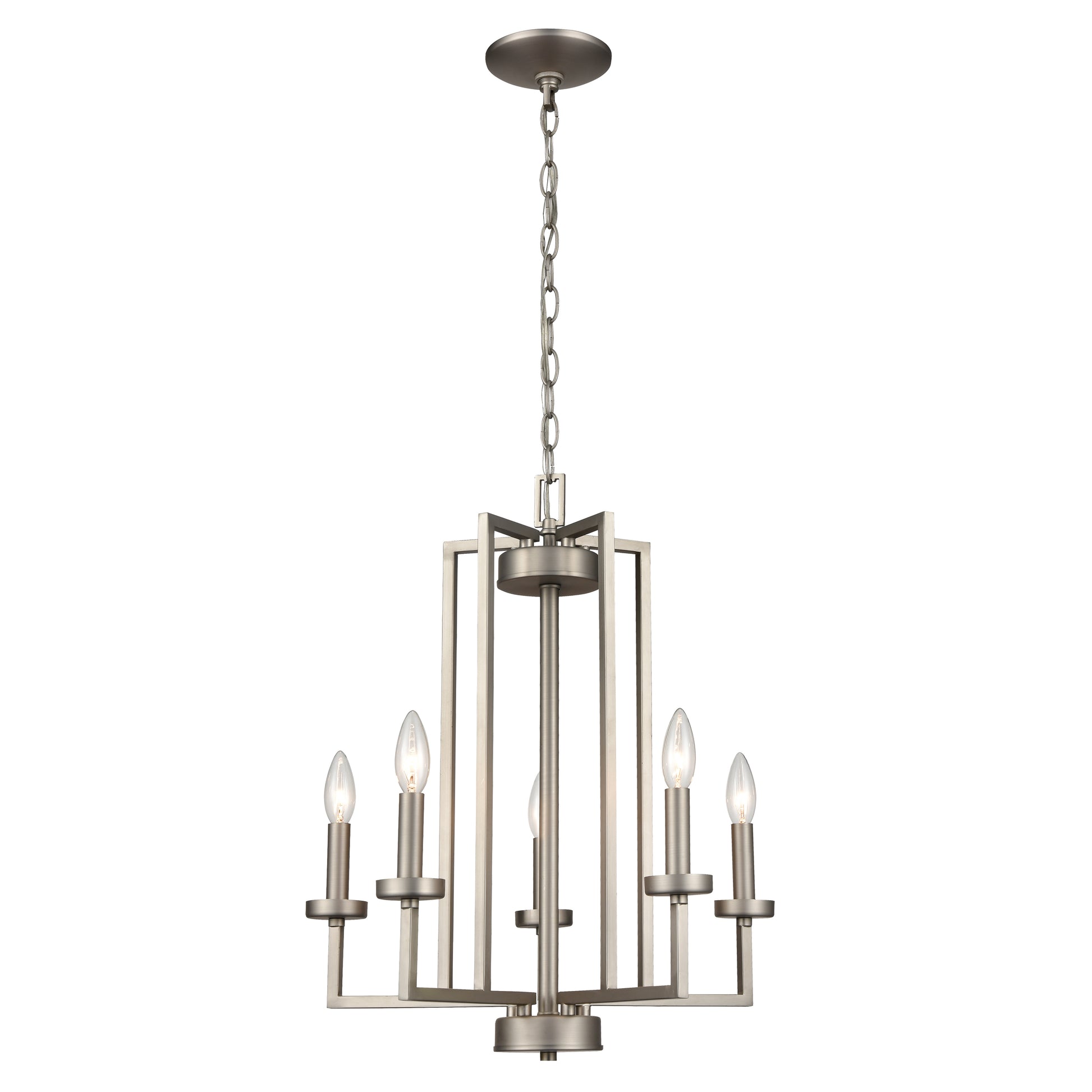 THOMAS CN240522 West End 20'' Wide 6-Light Chandelier - Brushed Nickel