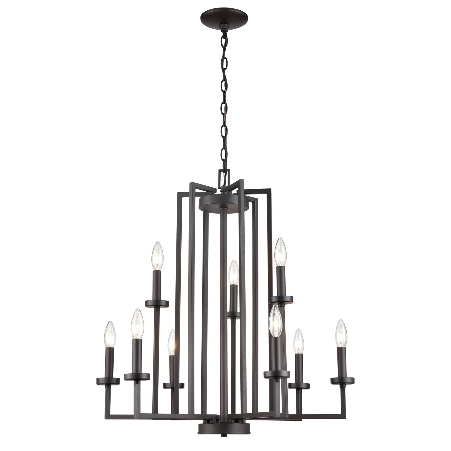 THOMAS CN240921 West End 26.75'' Wide 9-Light Chandelier - Oil Rubbed Bronze