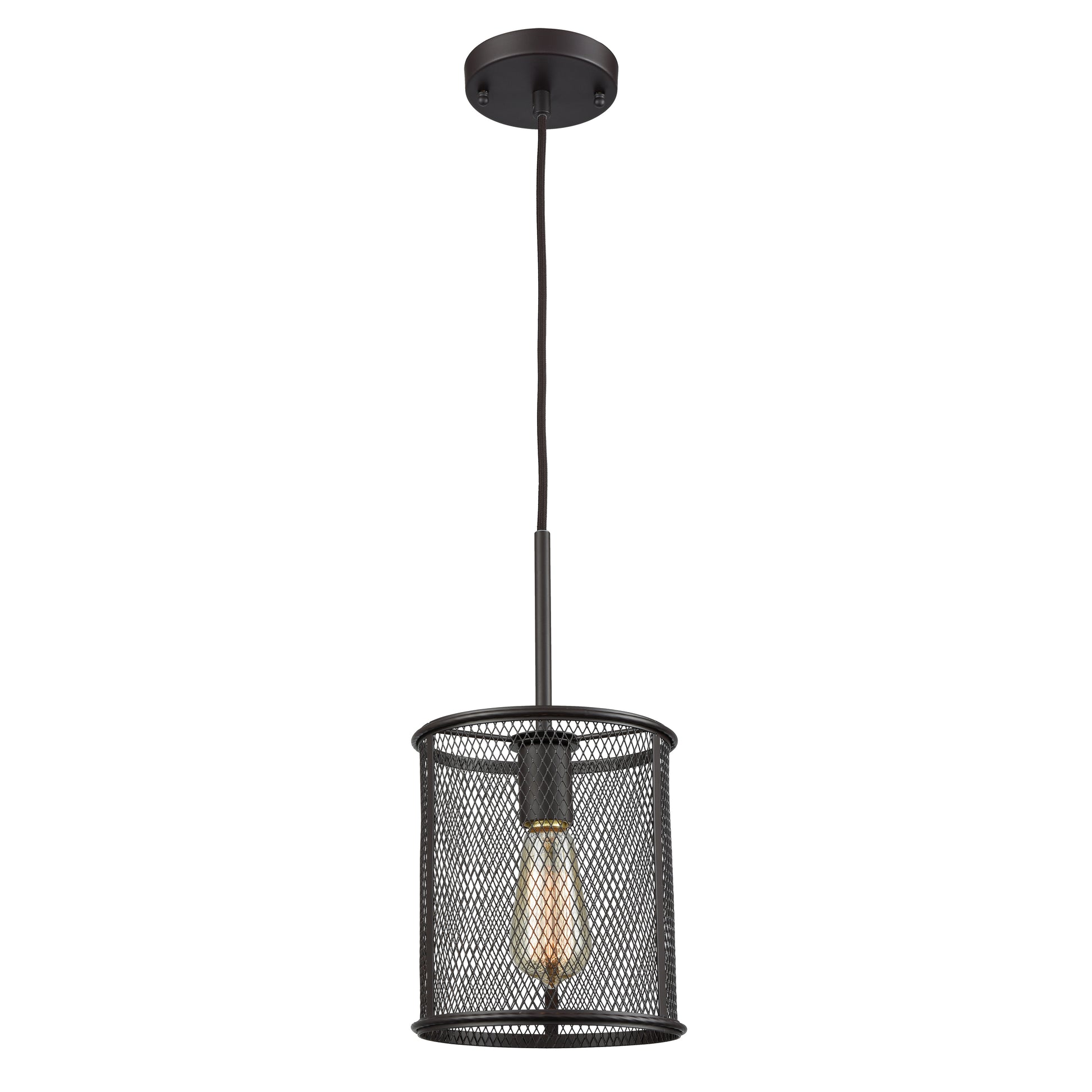 THOMAS CN250151 Williamsport 8'' Wide 1-Light Mini Pendant - Oil Rubbed Bronze