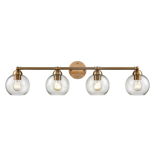 THOMAS CN280415 Astoria 35'' Wide 4-Light Vanity Light - Satin Gold