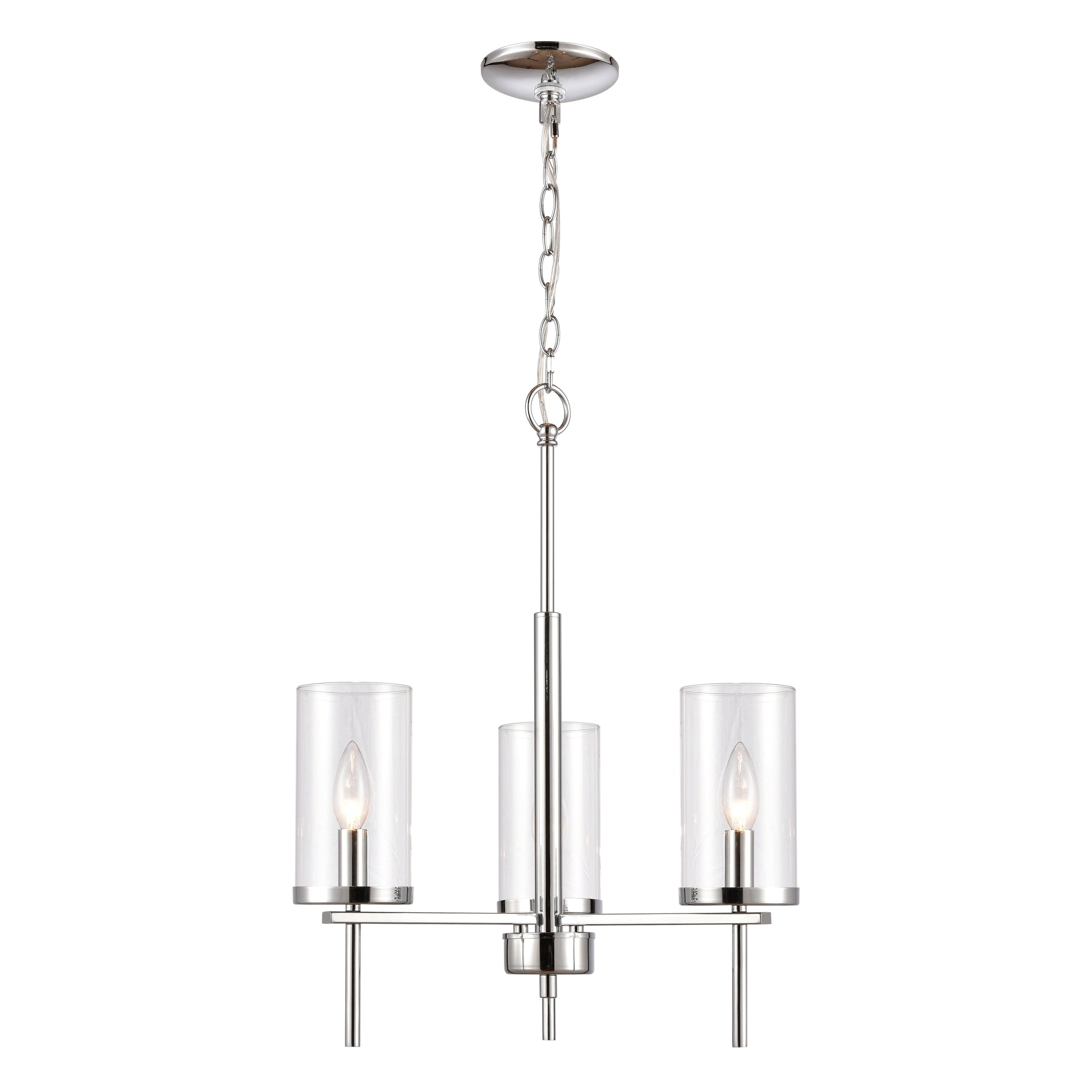 THOMAS CN290323 Oakland 19'' Wide 3-Light Chandelier - Chrome