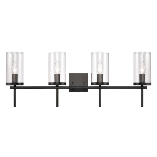 THOMAS CN290416 Oakland 32.5'' Wide 4-Light Vanity Light - Black