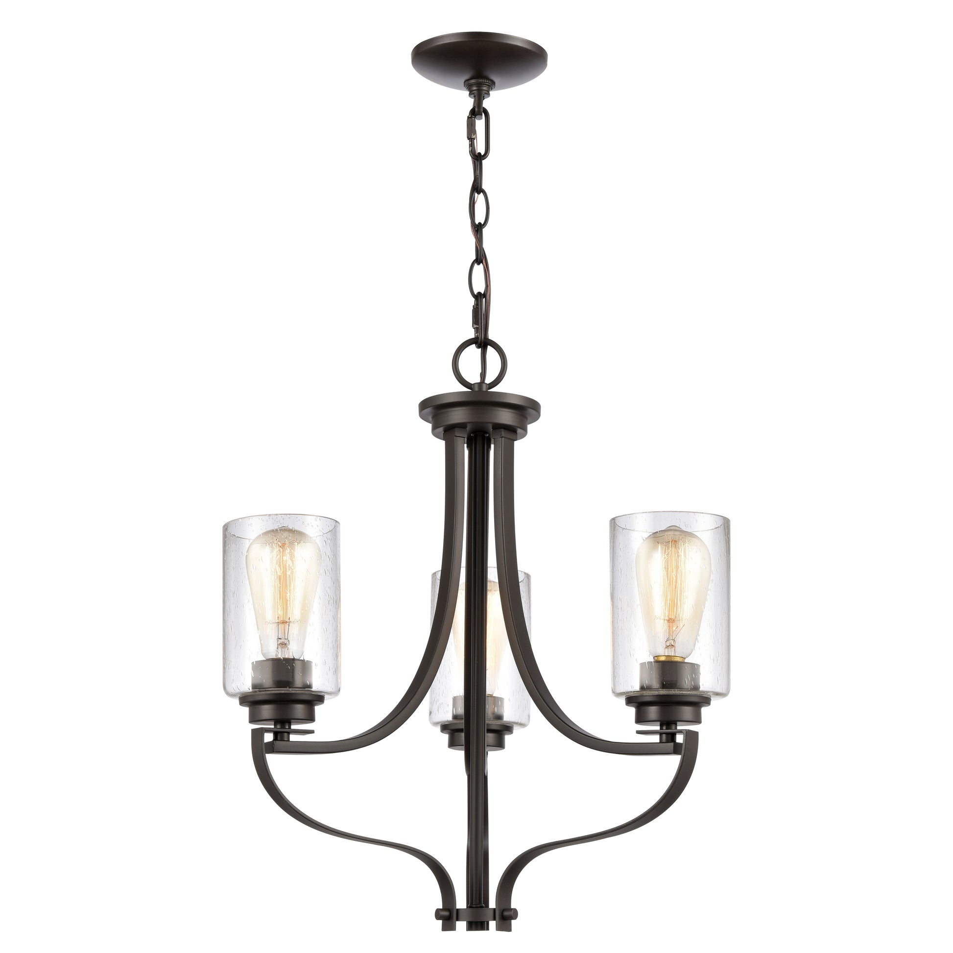 THOMAS CN300321 Market Square 19'' Wide 3-Light Chandelier - Oil Rubbed Bronze