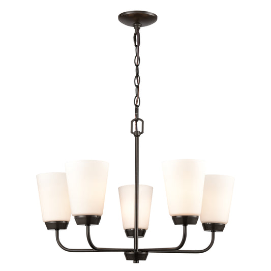 THOMAS CN310521 Winslow 25'' Wide 5-Light Chandelier - Oil Rubbed Bronze