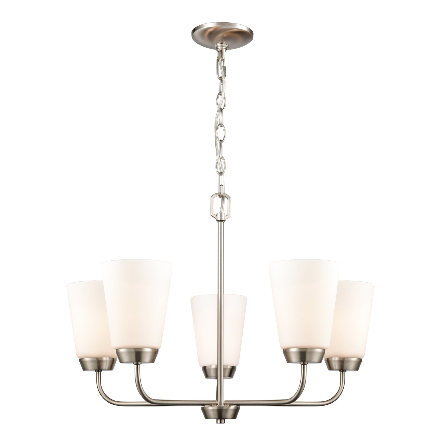 THOMAS CN310522 Winslow 25'' Wide 5-Light Chandelier - Brushed Nickel