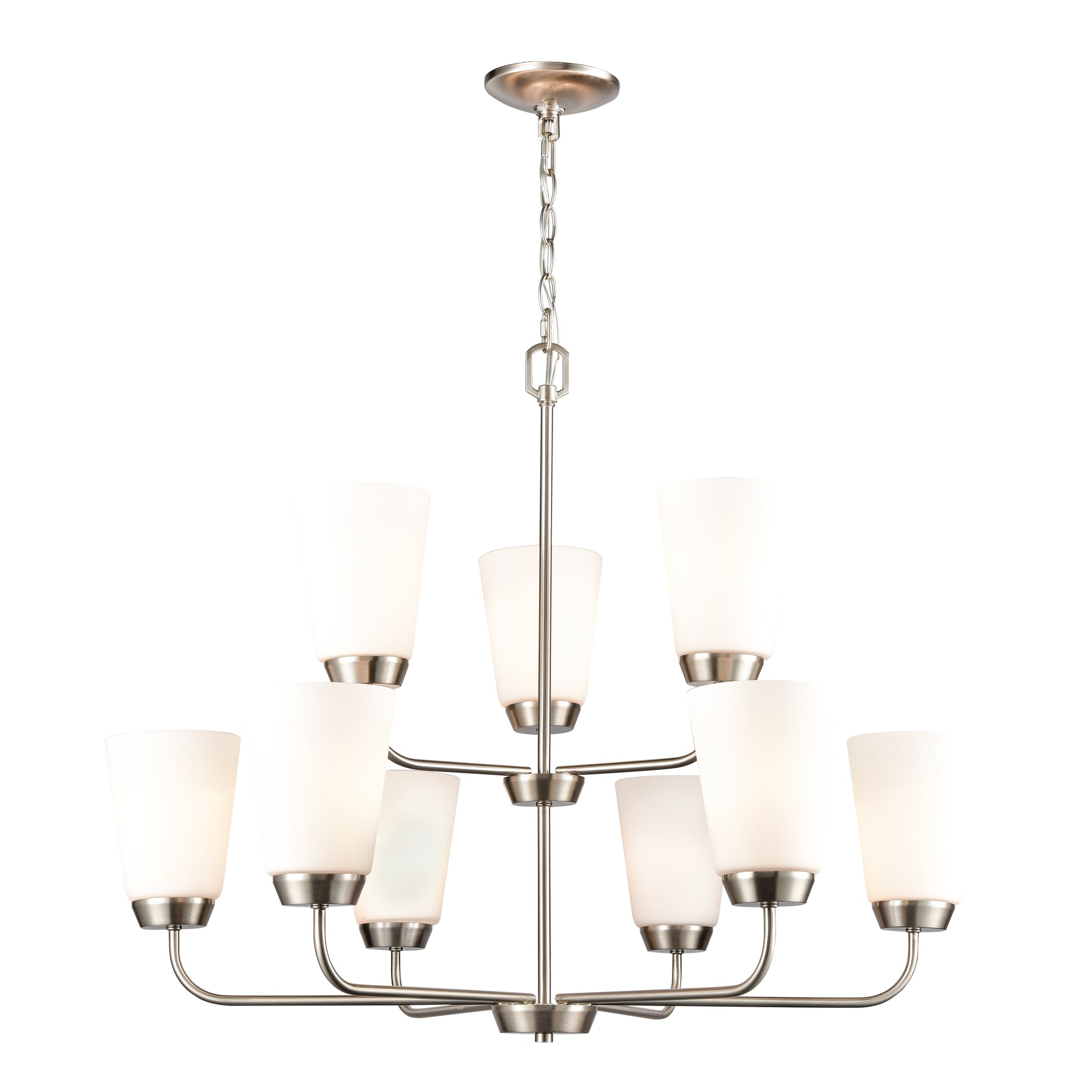 THOMAS CN310922 Winslow 30'' Wide 9-Light Chandelier - Brushed Nickel