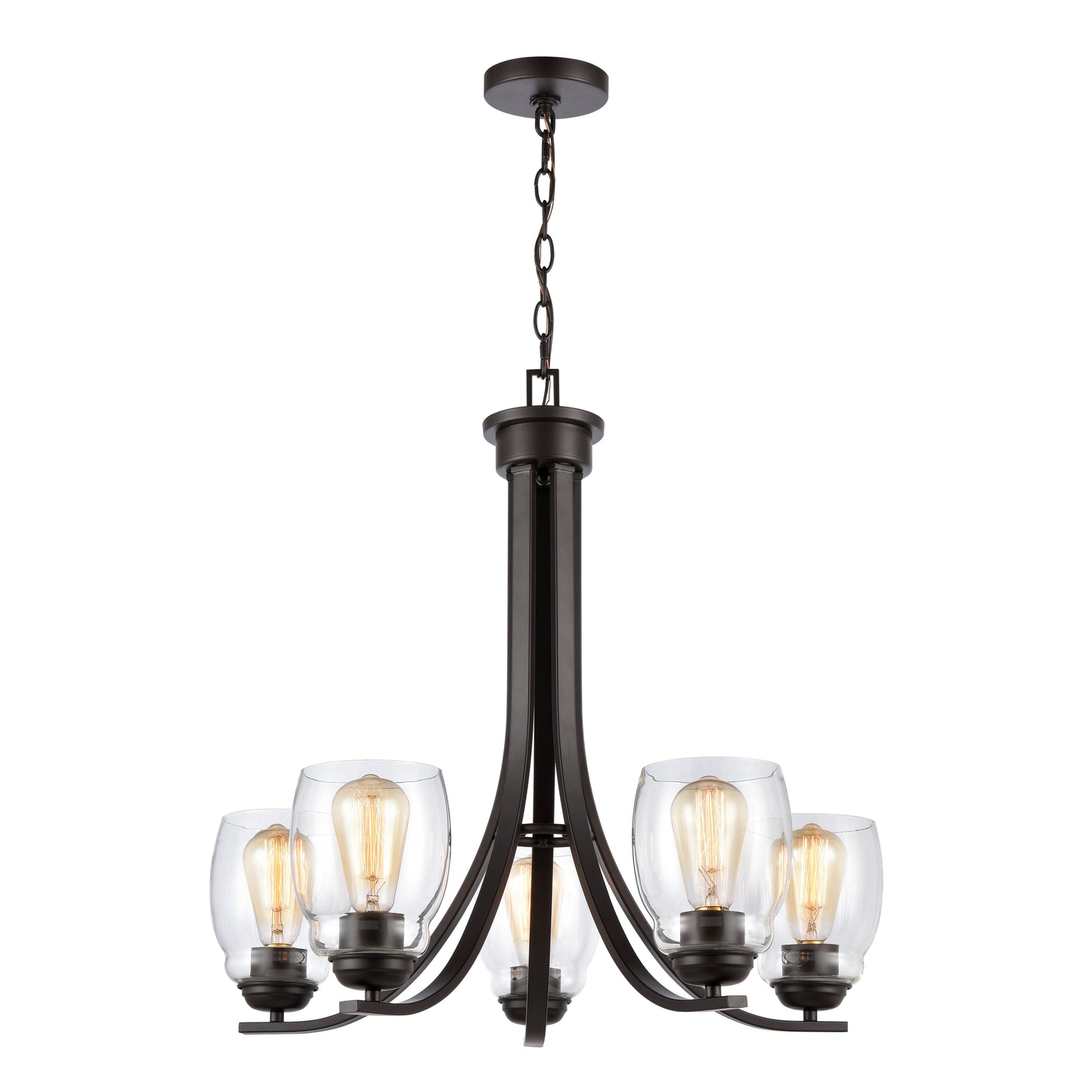 THOMAS CN320521 Calistoga 25'' Wide 5-Light Chandelier - Oil Rubbed Bronze