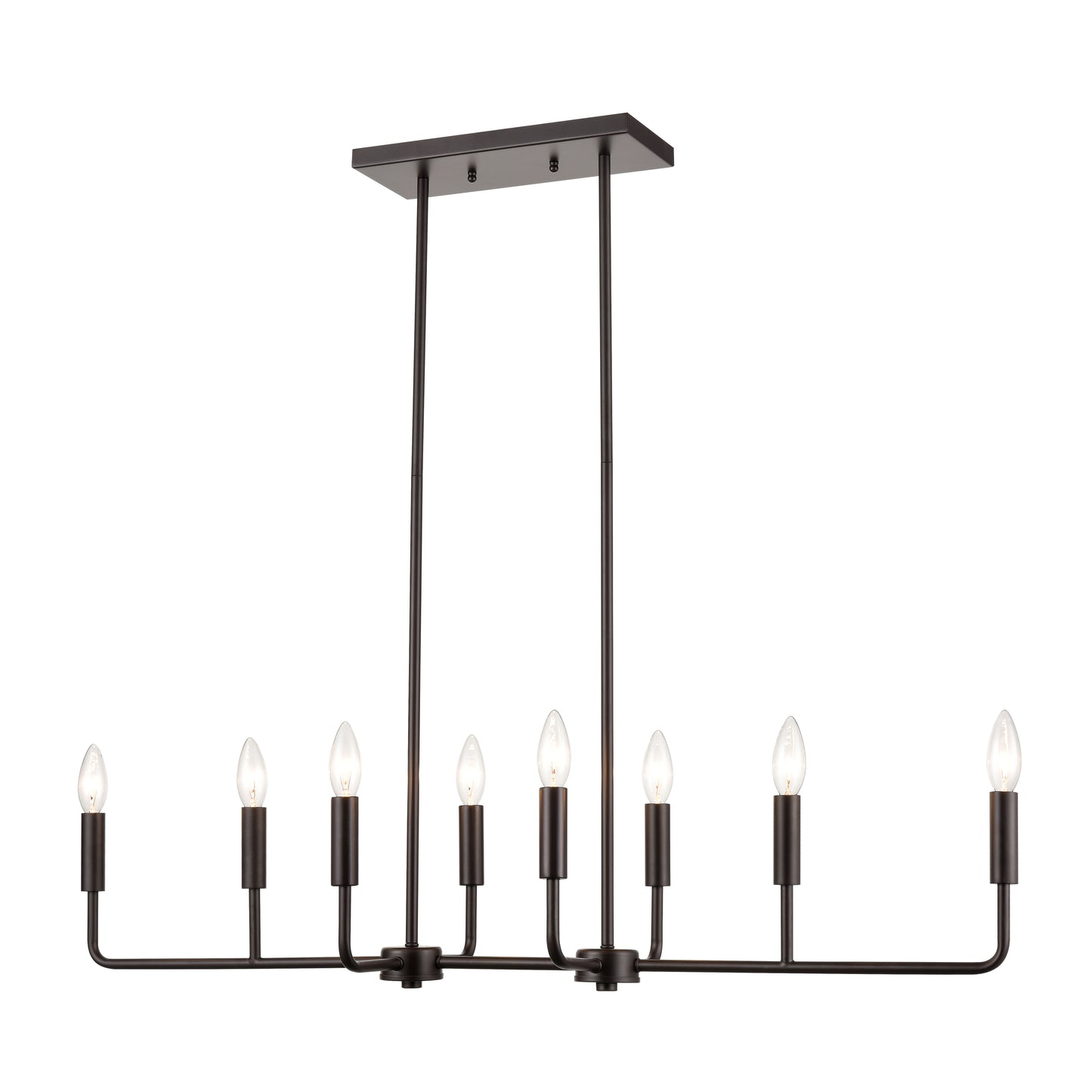 THOMAS CN330821 Park Slope 39'' Wide 8-Light Linear Chandelier - Oil Rubbed Bronze