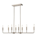 THOMAS CN330822 Park Slope 39'' Wide 8-Light Linear Chandelier - Brushed Nickel