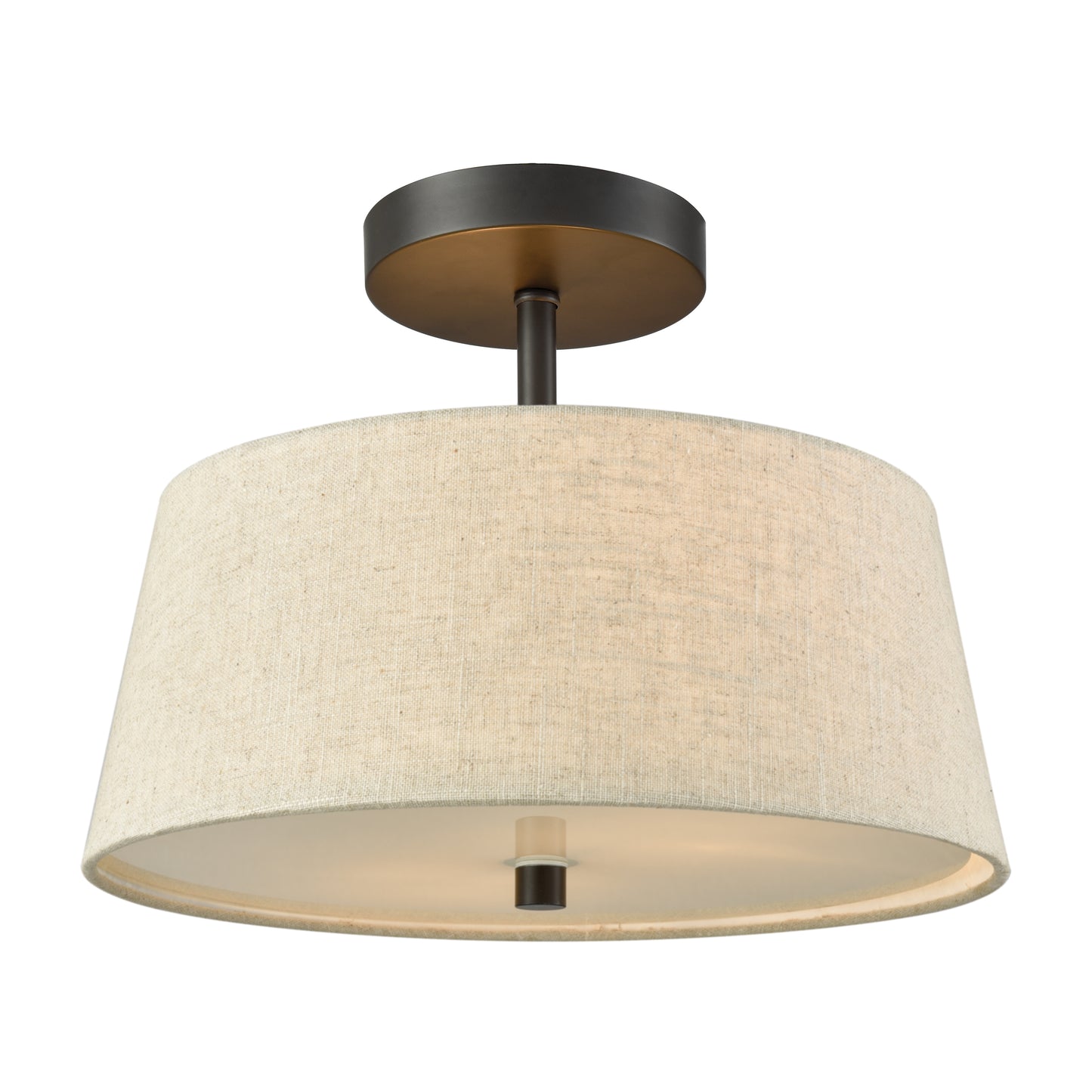 THOMAS CN600361 Morgan 15'' Wide 2-Light Semi Flush Mount - Oil Rubbed Bronze