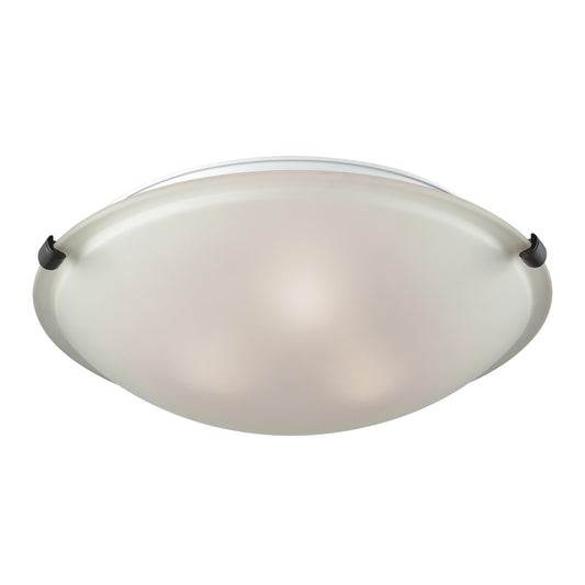 THOMAS CN734399 Sunglow 17'' Wide 3-Light Flush Mount - Brushed Nickel