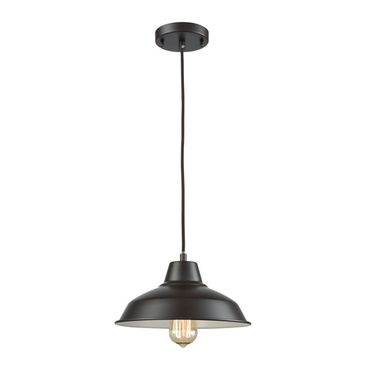 THOMAS CN770141 Classic Loft 11'' Wide 1-Light Mini Pendant - Oil Rubbed Bronze