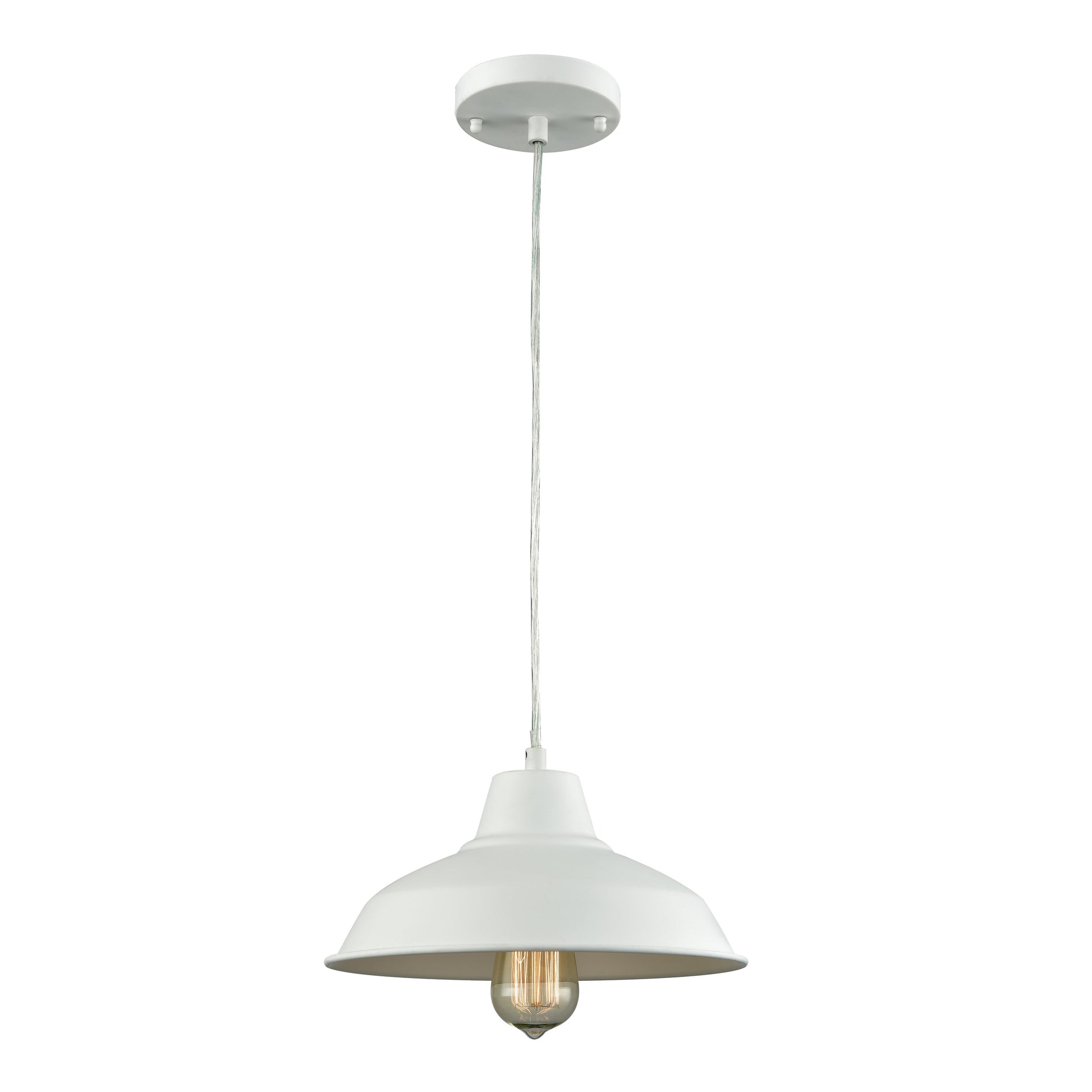 THOMAS CN770144 Classic Loft 11'' Wide 1-Light Mini Pendant - White