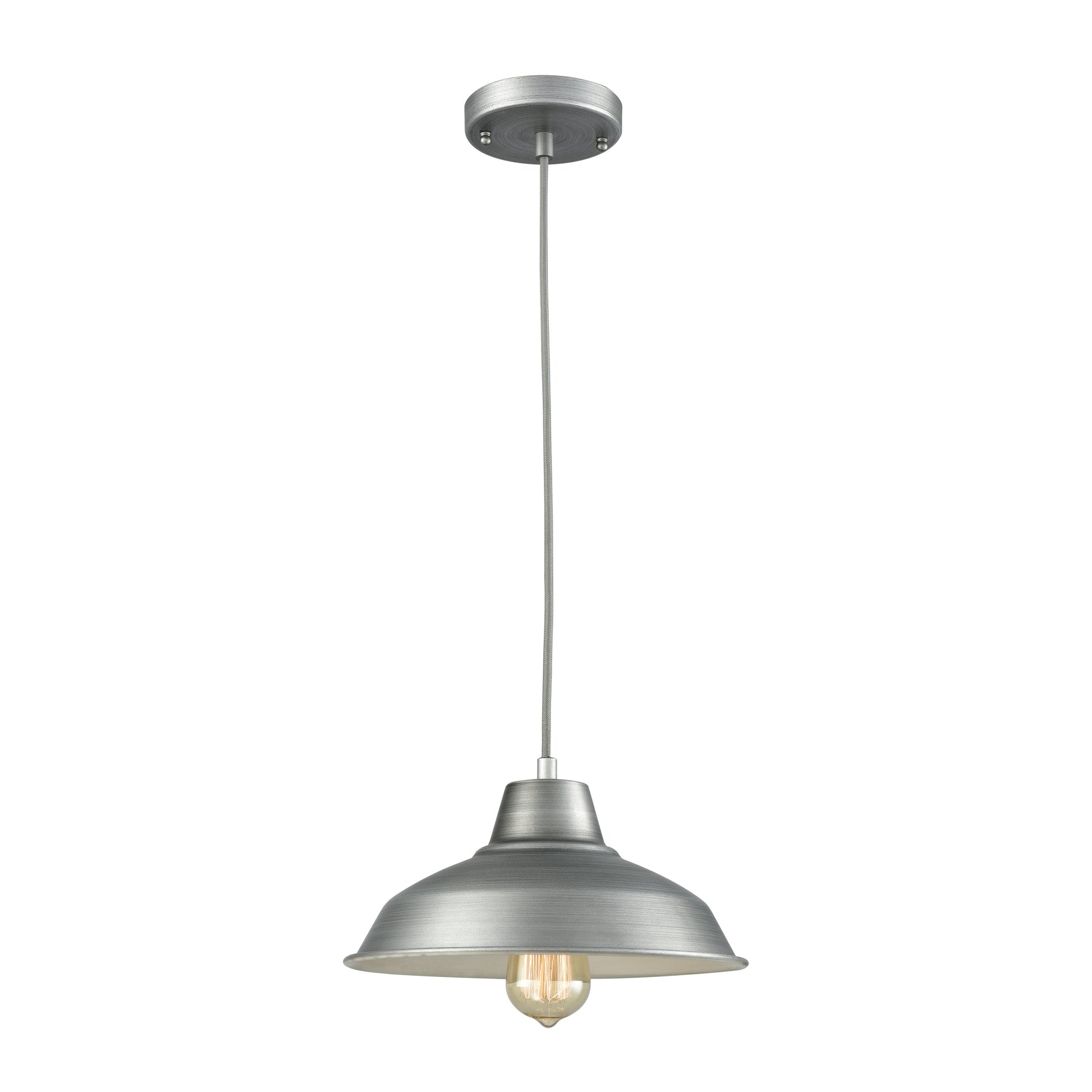 THOMAS CN770148 Classic Loft 11'' Wide 1-Light Mini Pendant - Weathered Zinc