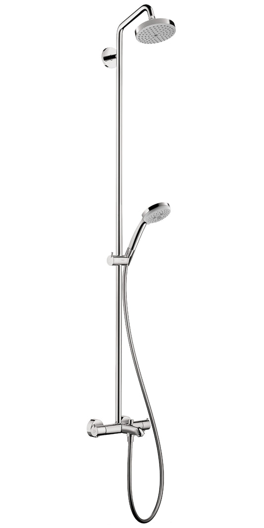 HANSGROHE 27143001 Chrome Croma Modern Showerpipe 2 GPM