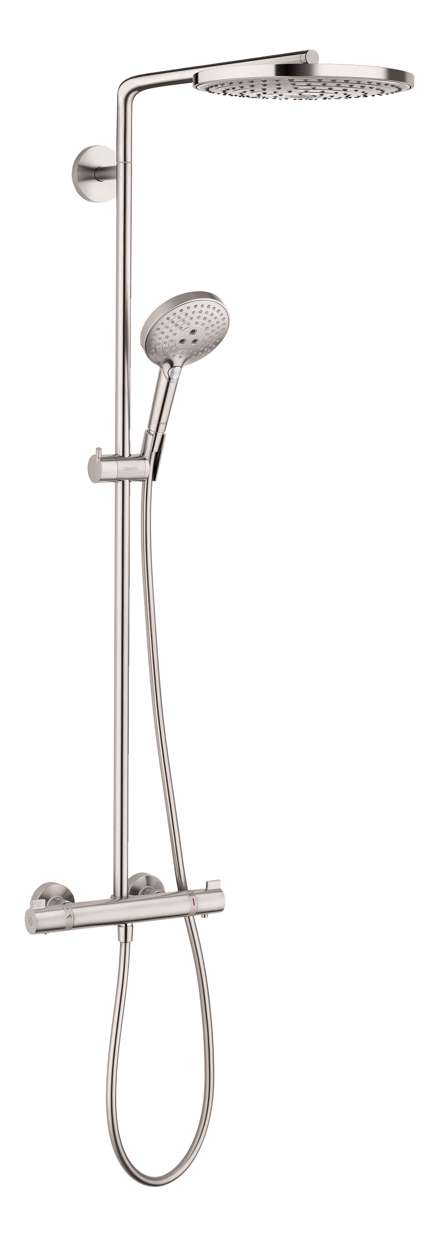 HANSGROHE 27129821 Brushed Nickel Raindance Select S Modern Showerpipe 2.5 GPM