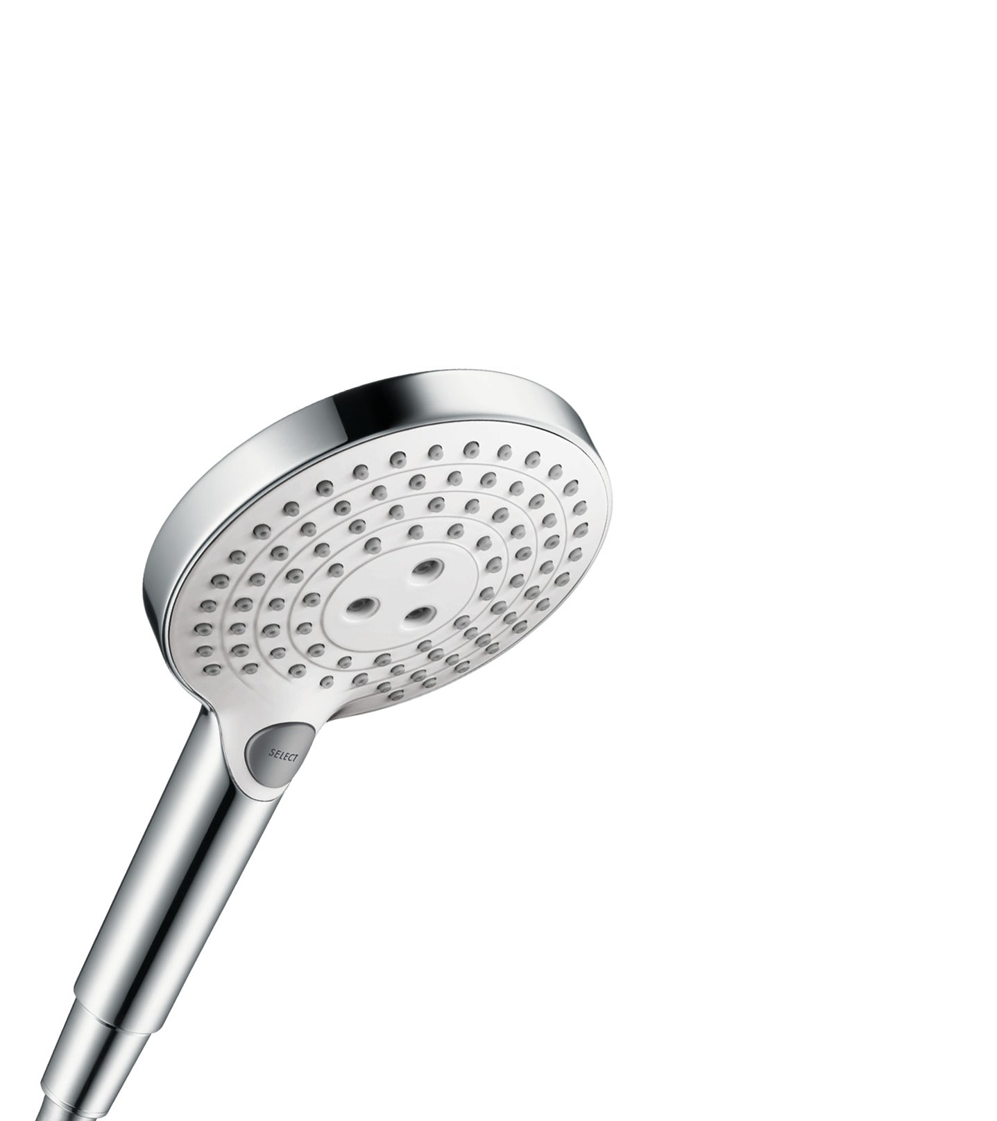 HANSGROHE 04529400 Raindance Select S Handshower 120 3-Jet, 2.0 GPM in White/Chrome
