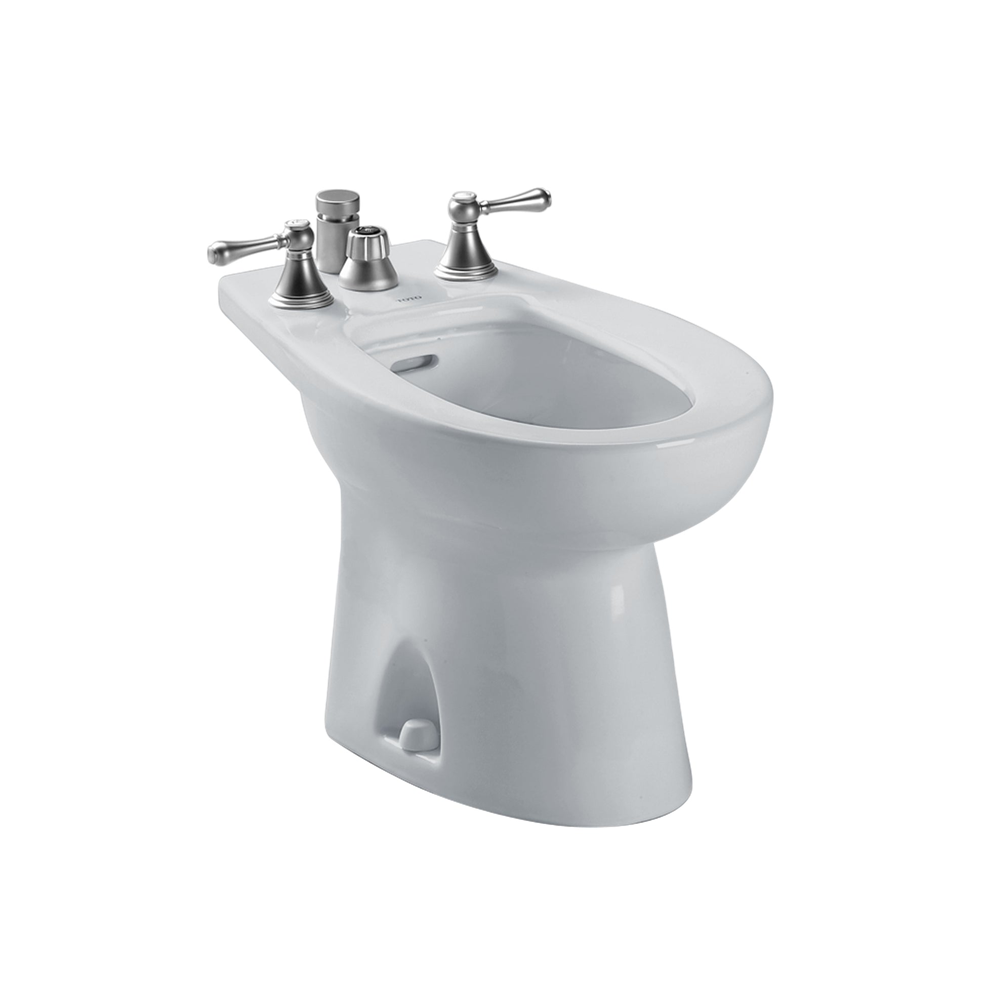 TOTO BT500B#11 Piedmont Deck Mount Vertical Spray Flushing Rim Bidet , Colonial White