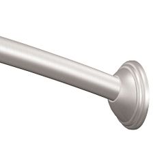 MOEN CSR2155BN Curved Shower Rods  5' Curved Shower Rod In Brushed Nickel