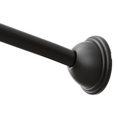 MOEN CSR2160BL Curved Shower Rods  Adjustable Curved Shower Rod In Matte Black