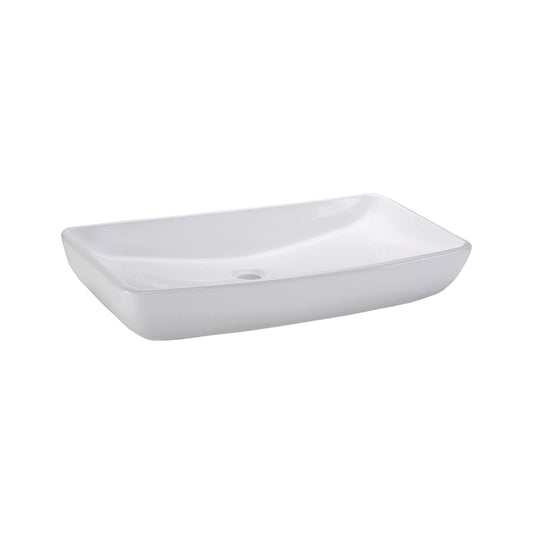 N/A CVE277RC Vitreous China Rectangle Vessel Sink - White 27.75 inch