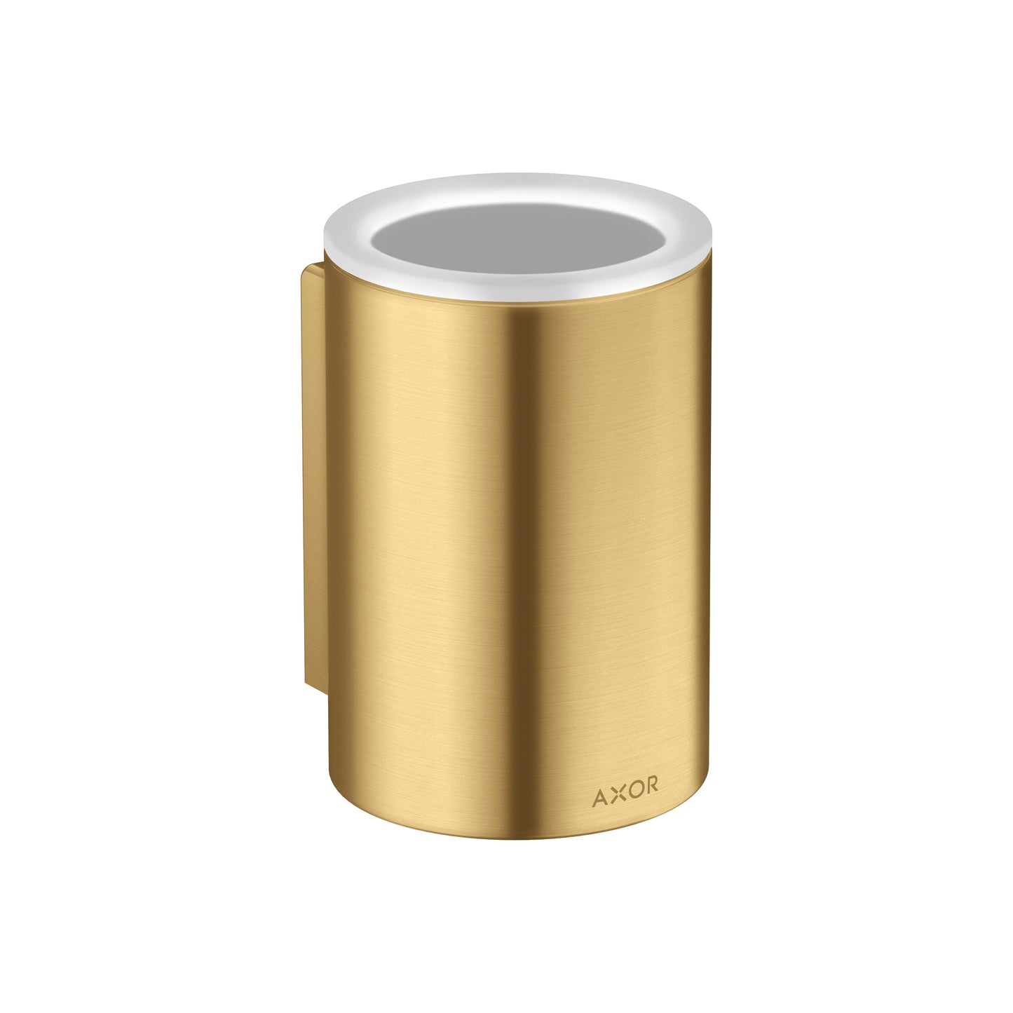 AXOR 42804250 Brushed Gold Optic Universal Circular Modern Toothbrush Tumbler