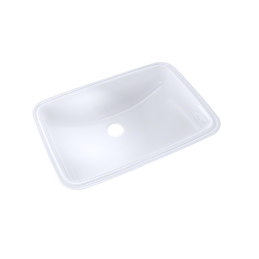 TOTO LT542G#01 19" x 12-3/8" Rectangular Undermount Bathroom Sink with CEFIONTECT , Cotton White