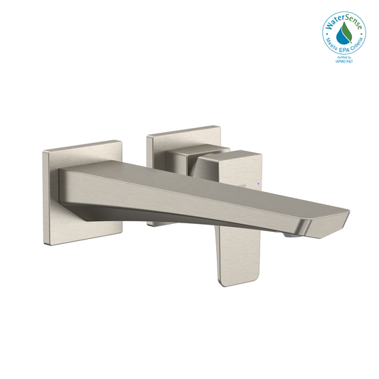 TOTO TLG07308U#BN GE 1.2 GPM Wall-Mount Single-Handle Long Bathroom Faucet with COMFORT GLIDE Technology , Brushed Nickel