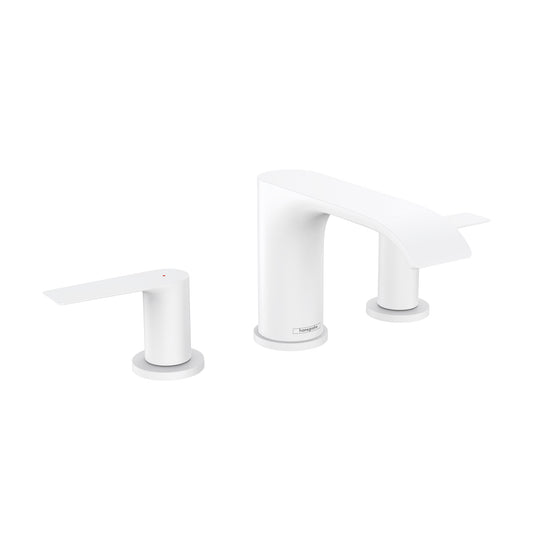 HANSGROHE 75033701 Matte White Vivenis Modern Widespread Bathroom Faucet 1.2 GPM