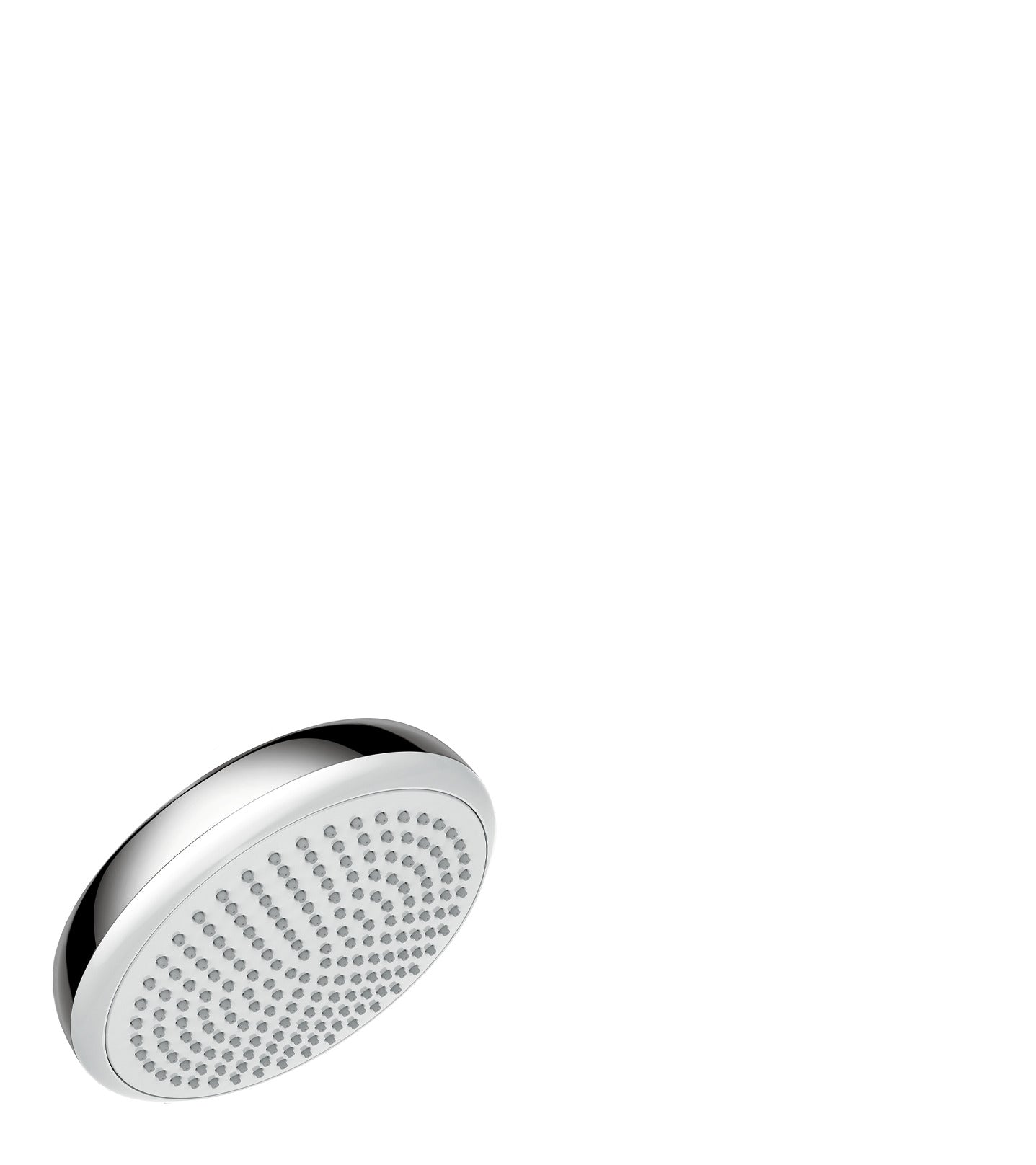 HANSGROHE 26578401 Crometta Showerhead 160 1-Jet, 2.0 GPM in White/Chrome