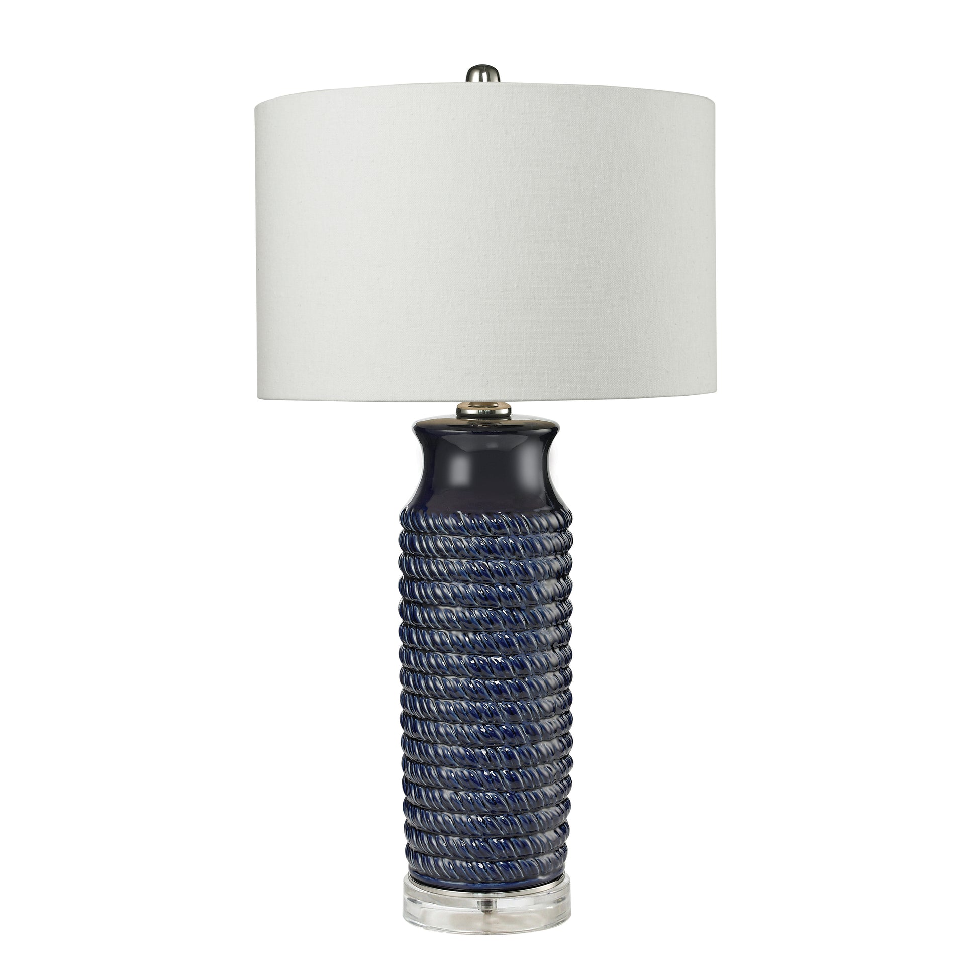 ELK SIGNATURE D2594 Wrapped Rope 30'' High 1-Light Table Lamp - Navy