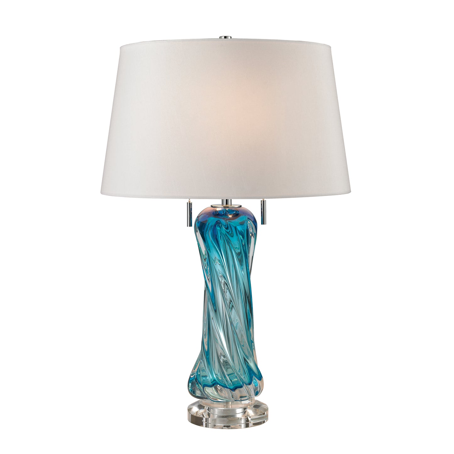 ELK SIGNATURE D2664W Vergato 24'' High 2-Light Table Lamp - Blue