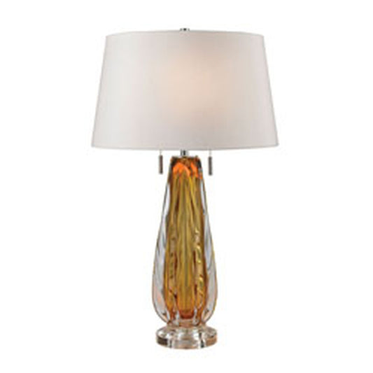 ELK SIGNATURE D2669W Modena Free Blown 26'' High 2-Light Table Lamp - Amber