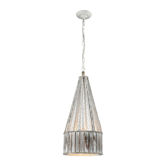 ELK SIGNATURE D3106 Pennant Point 12'' Wide 1-Light Mini Pendant - Natural