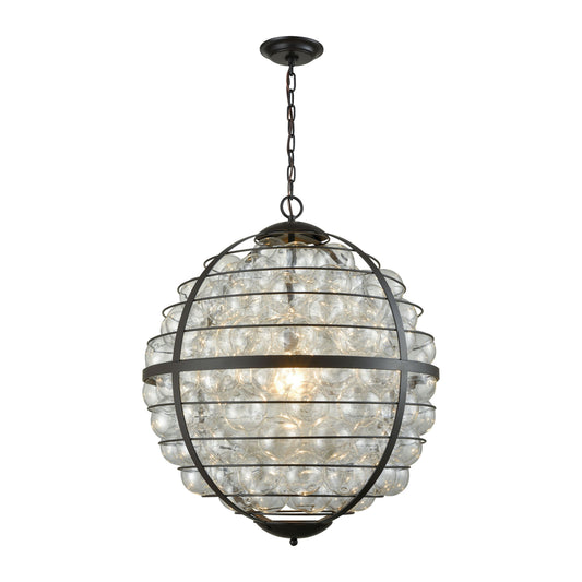 ELK SIGNATURE D3148 Skorpius 24'' Wide 1-Light Chandelier - Clear