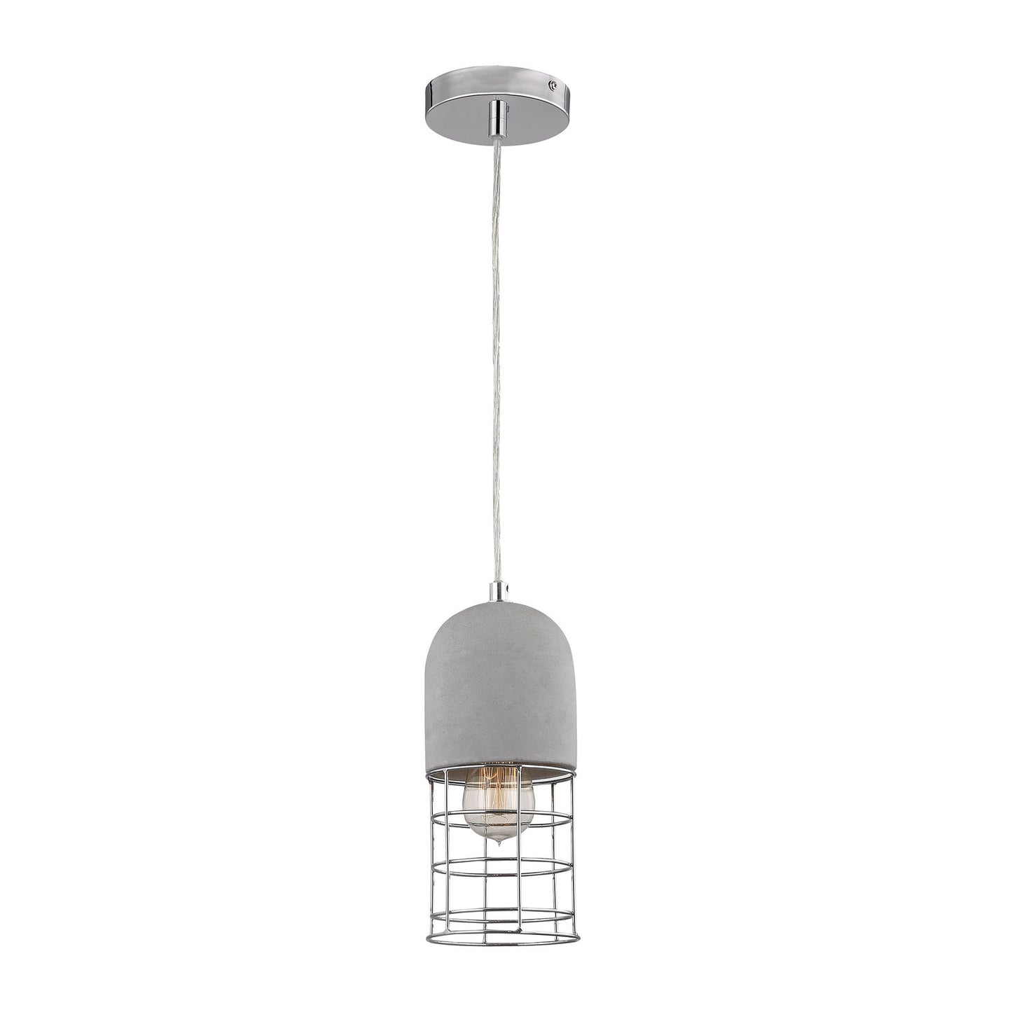 ELK STUDIO D3183 Wardenclyffe 5'' Wide 1-Light Mini Pendant - Polished Concrete