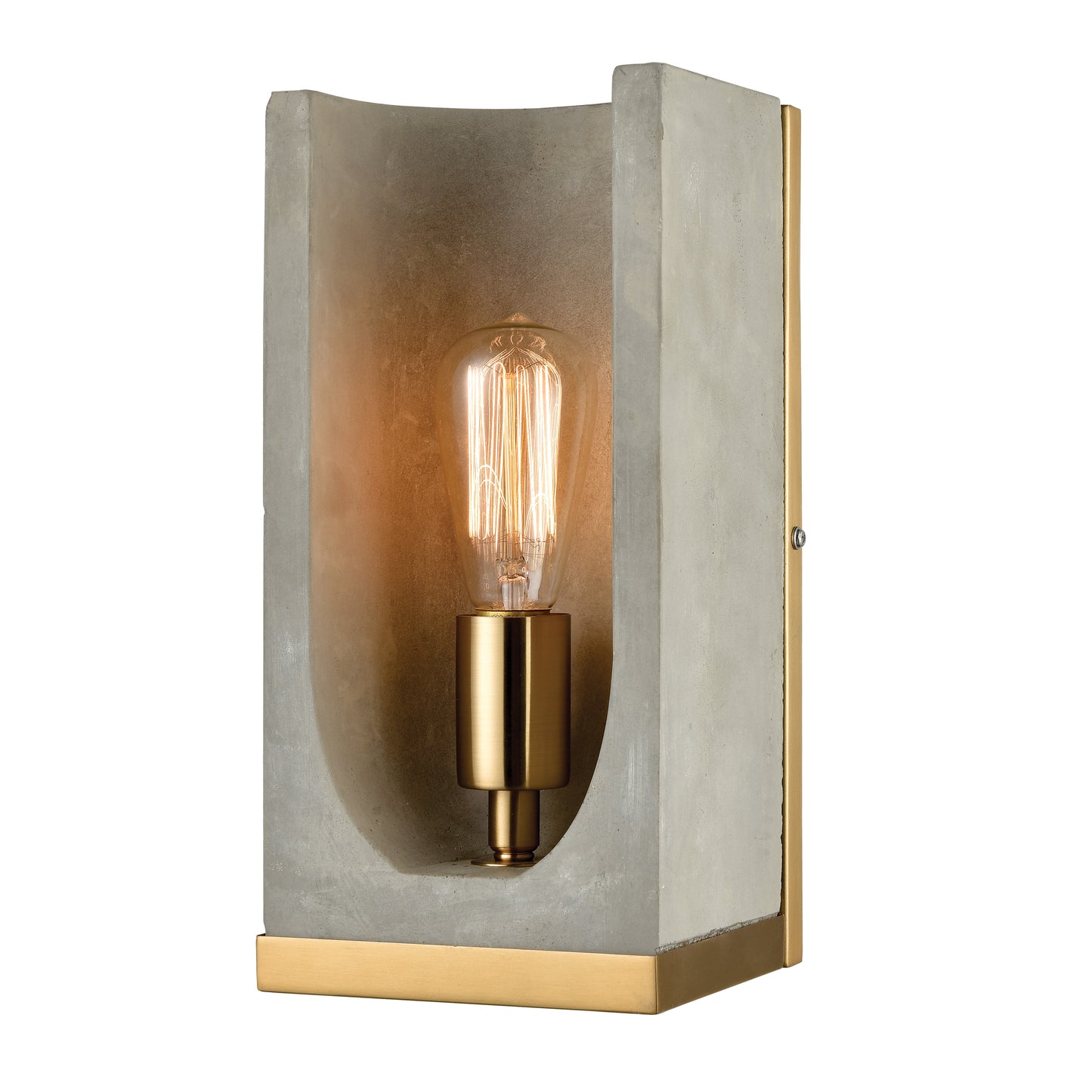 ELK SIGNATURE D3804 Shelter 12'' High 1-Light Sconce - Polished Concrete