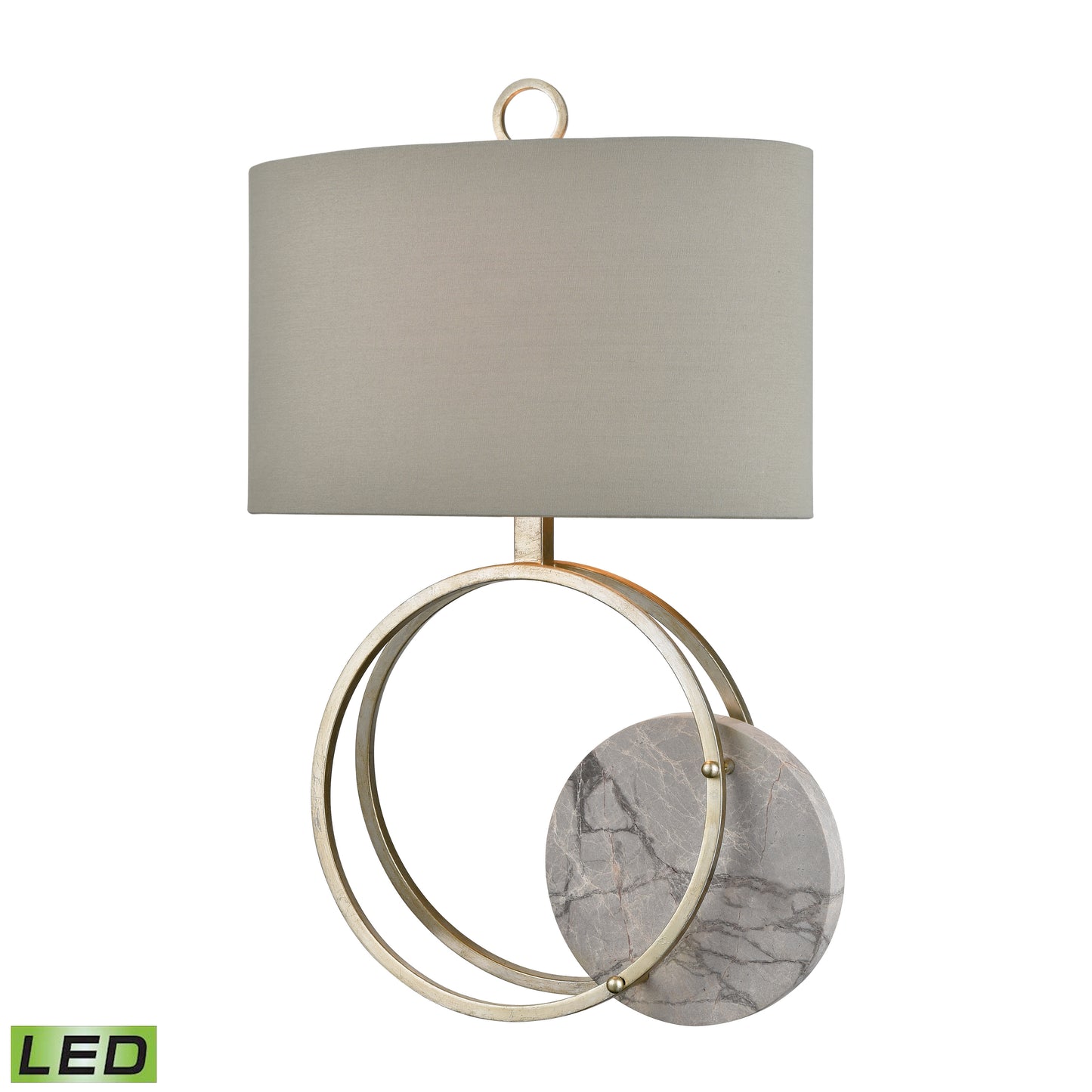 ELK SIGNATURE D4111-LED Moonstruck 29'' High 1-Light Table Lamp - Silver Leaf - Includes LED Bulb