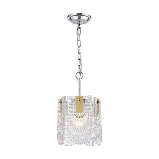 ELK SIGNATURE D4176 Darjeeling 8.5'' Wide 1-Light Mini Pendant - Clear