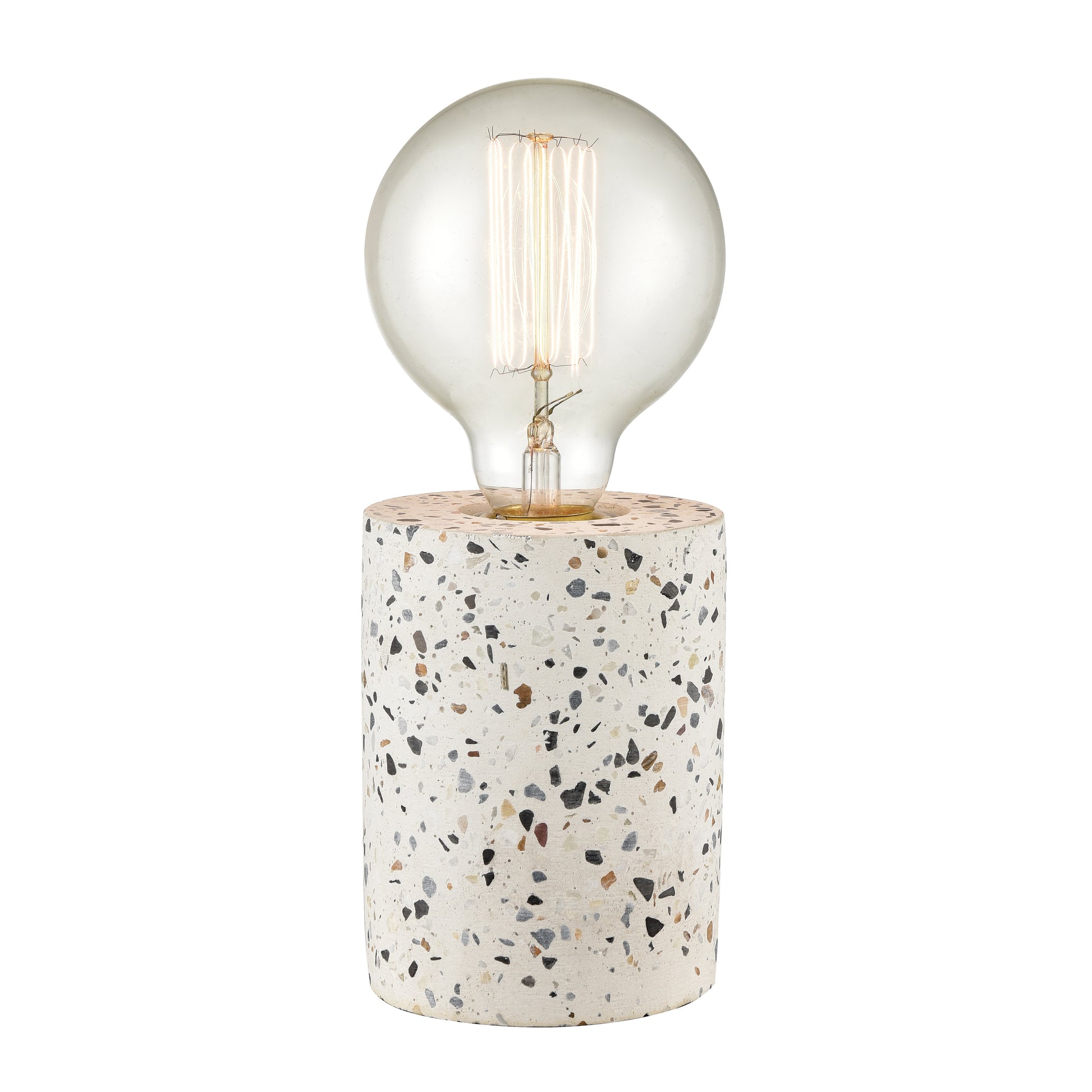 ELK STUDIO D4221 Terrazzo 9'' High 1-Light Table Lamp - White