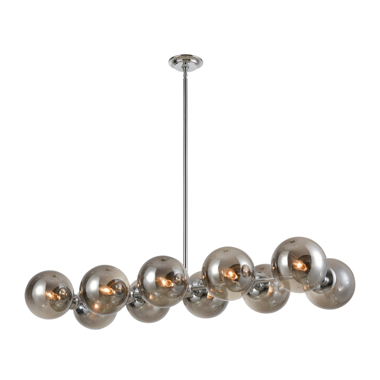 ELK SIGNATURE D4373 Affinity 45'' Wide 10-Light Chandelier - Chrome