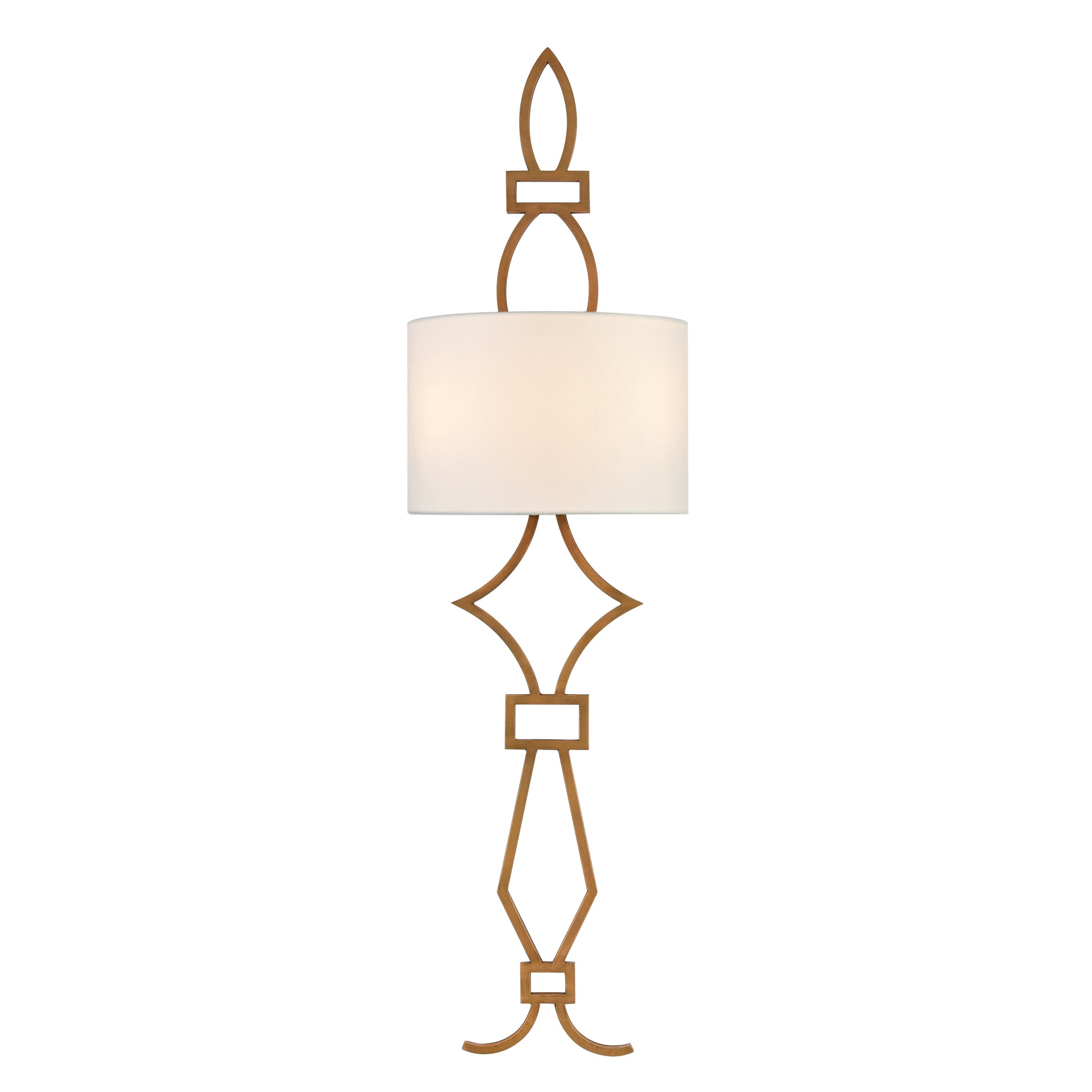 ELK SIGNATURE D4453TALL Harlech 38'' High 2-Light Sconce - Painted Aged Brass